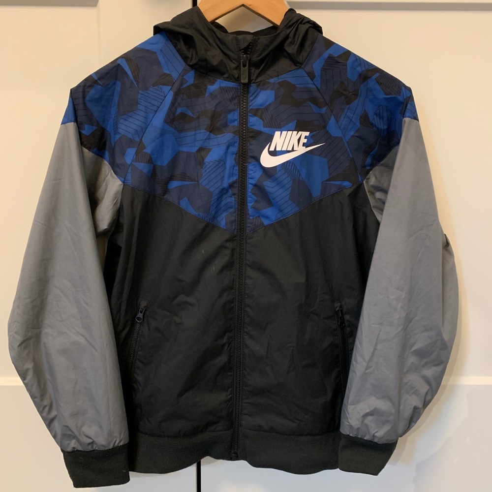 Nike Kids Jean Jacket - Blue and Gray